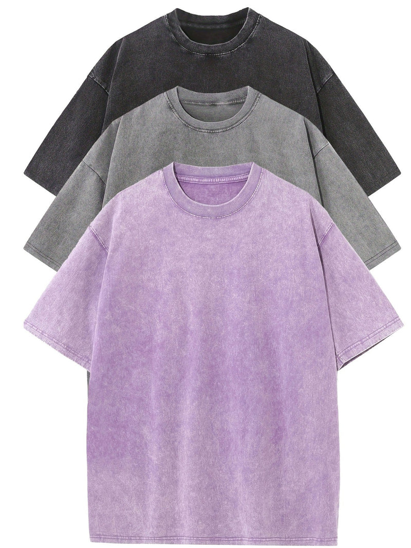 MASON – Avslappnat bomullsset med oversized t-shirts – 3-pack