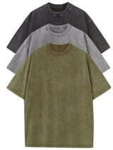 MASON – Avslappnat bomullsset med oversized t-shirts – 3-pack