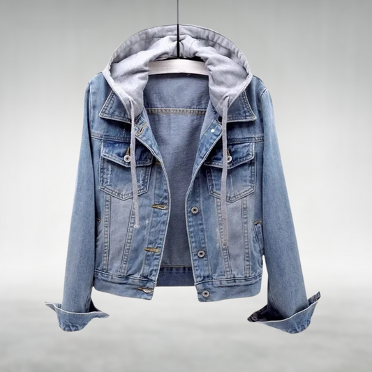 Zoe™ | Jeansjacka med huva