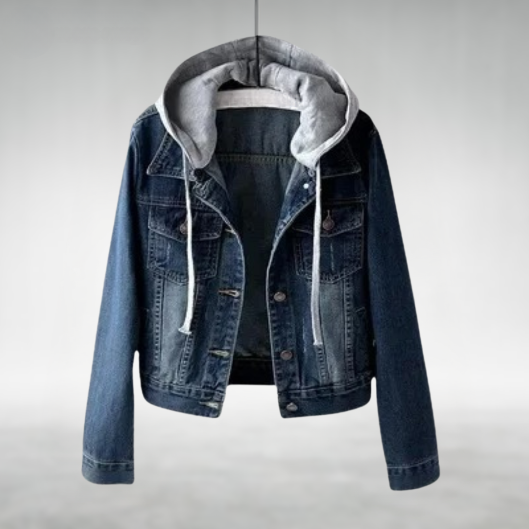 Zoe™ | Jeansjacka med huva