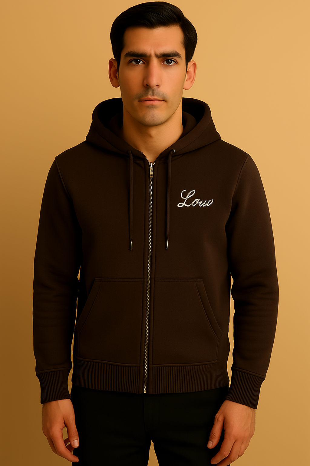Terra Kapuzensweatshirt mit Reißverschluss